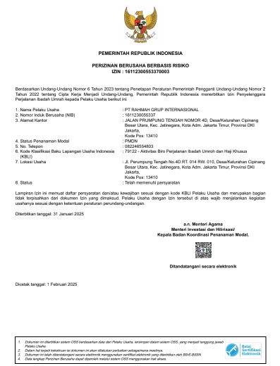 IZIN PPIU KEMENAG RI