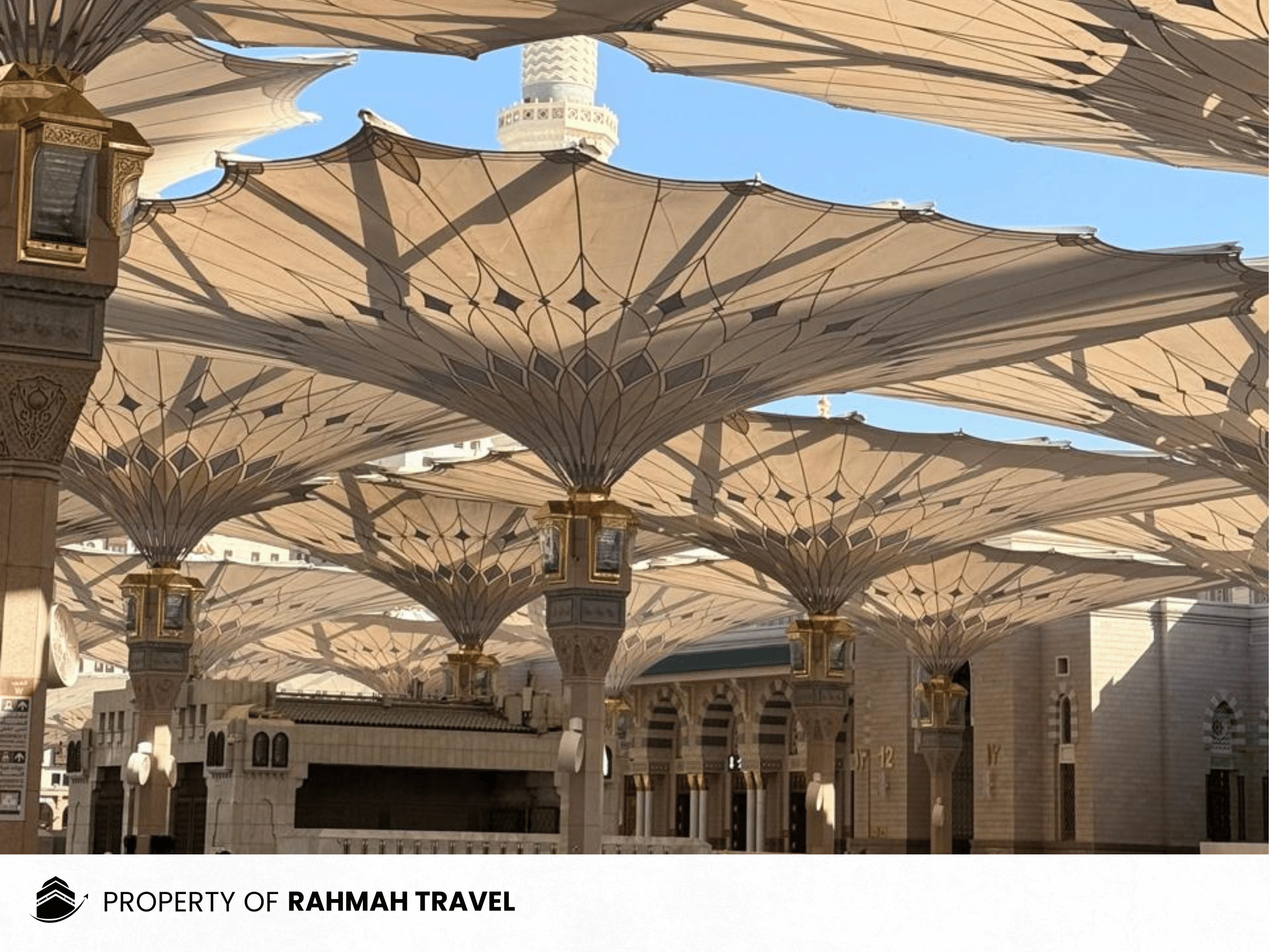 Bukan sekedar payung, ini rahasia teknologi canggih di pelataran masjid nabawi