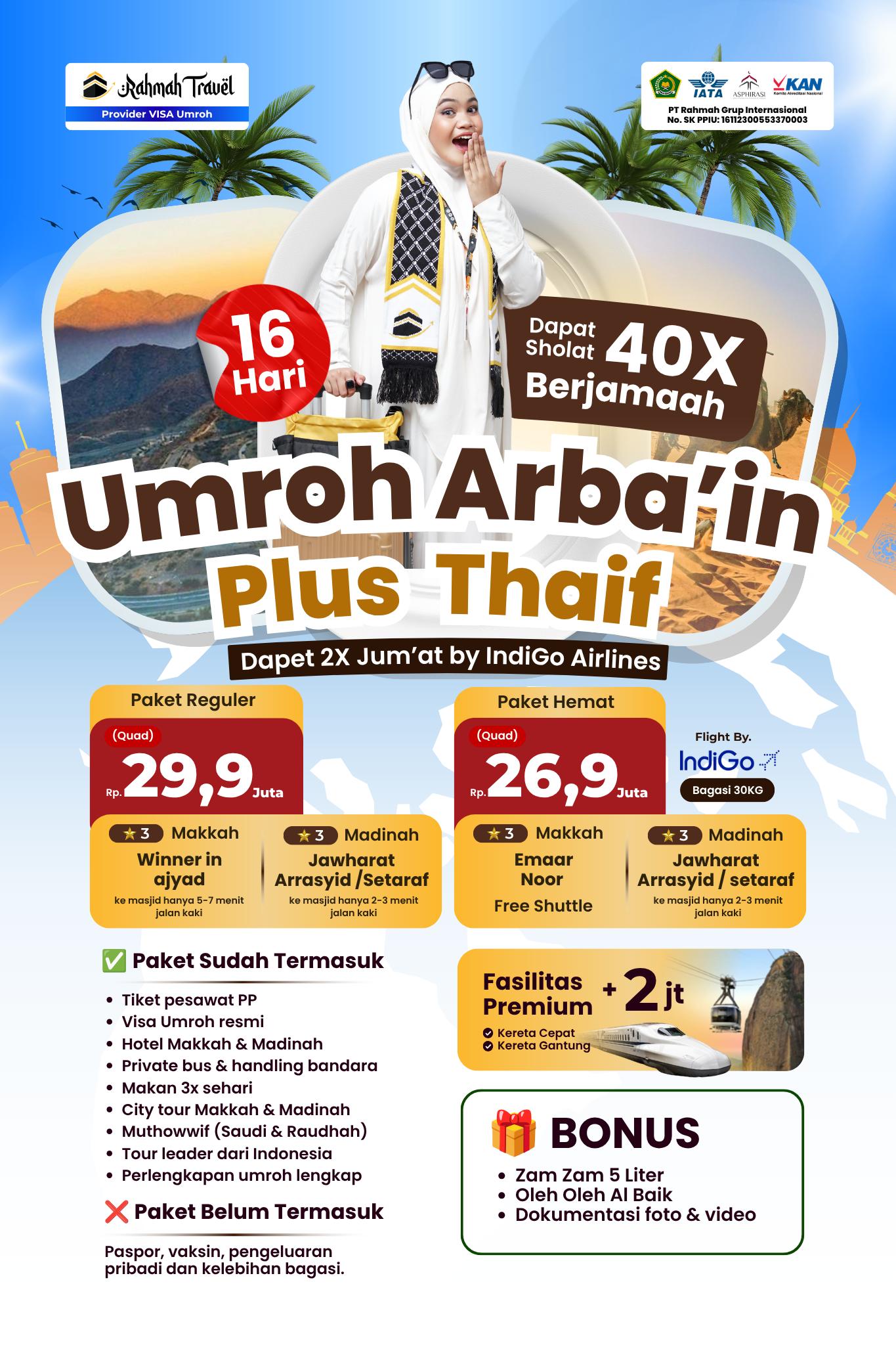 Paket Agustus 2026 by IndiGo Airlines